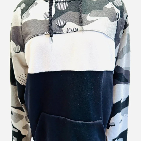 NIKE Men Long Sleeve Pullover Hoodie Multi-Colored Hoodie Sweat Shirt Sz Medium - Picture 4 of 13